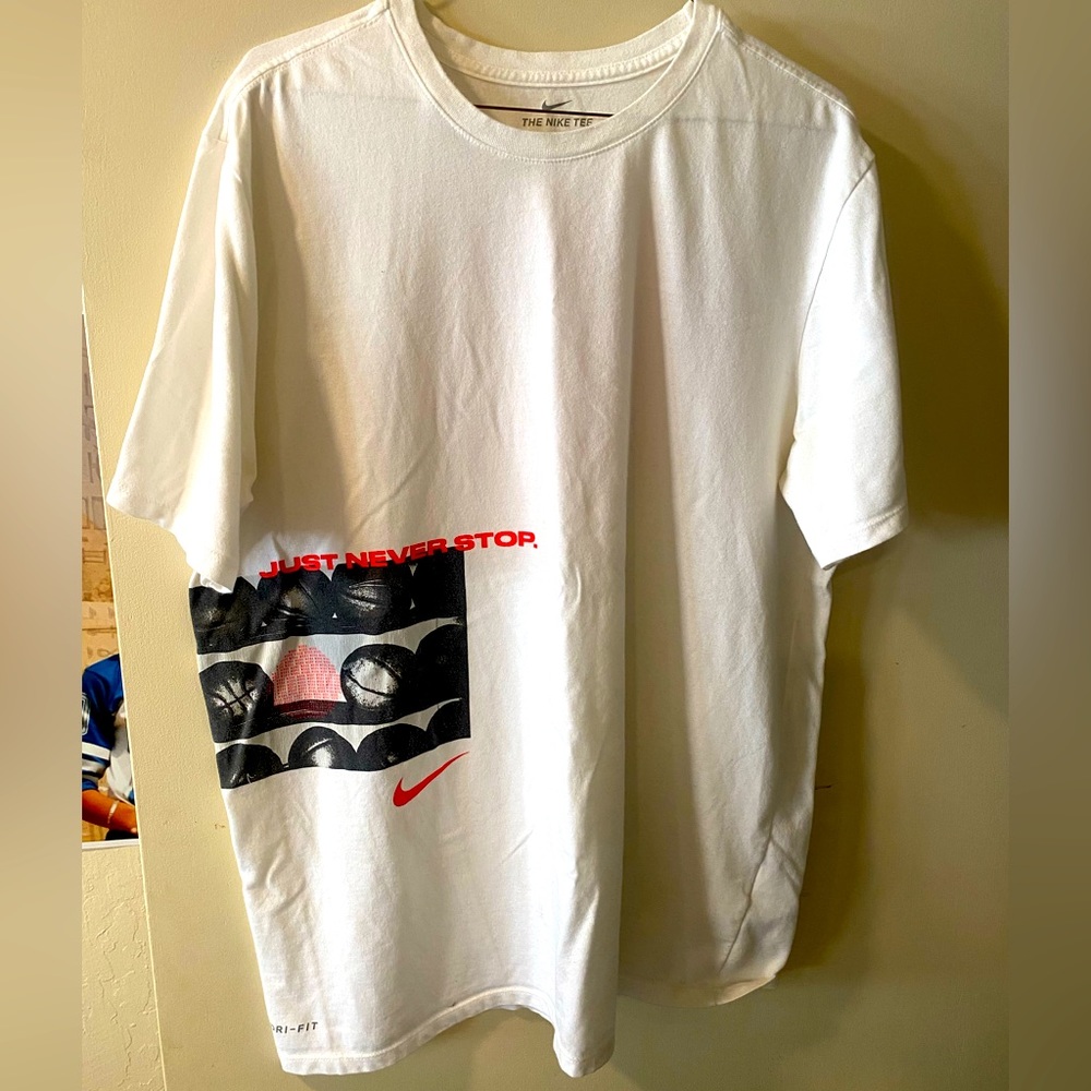 Nike Dri-fit basketball shirt. “Work”